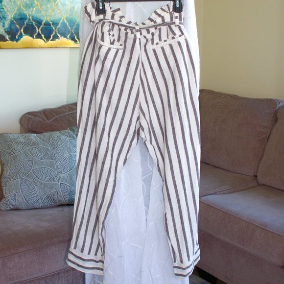 Soho New York & Company Jean | White and Dark Gray Trousers - Picture 2 of 4